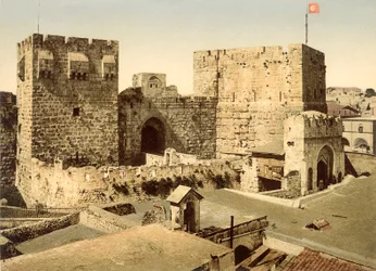 View of the Entrance to the Citadel, Jerusalem, c.1880-1900